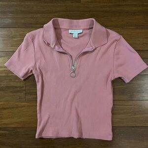 Top shop pink polo